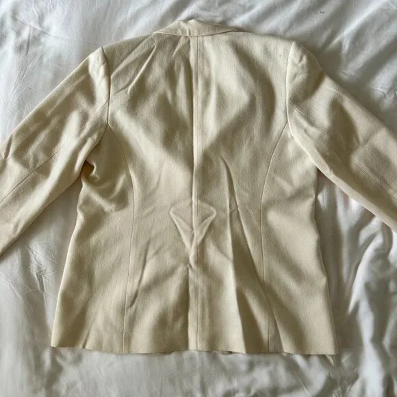 Vintage Pendleton 100% Virgin Wool Blazer - Winter White - Picture 10 of 16